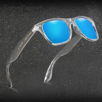 Зеркальные поляризованные солнцезащитные очки Женские Мужские Очки ночного видения UV400, Фирменный дизайн, Прозрачные солнцезащитные очки с ЛОГОТИПОМ LongKeeper