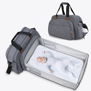 Многофункциональная портативная складная сумка для подгузников, дорожная сумка для мамы, детская колыбель, коврик для пеленания на открытом воздухе