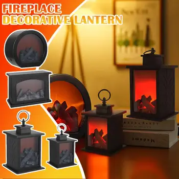 Рождественский камин, светодиодный светильник с пламенем, имитация пламени камина, ночные огни, USB-лампа для домашней вечеринки, декор в гостиную