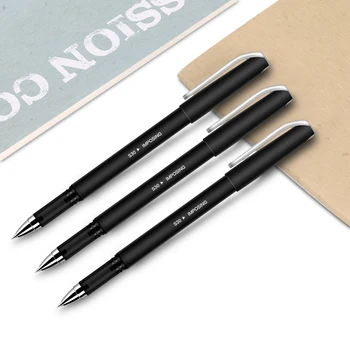 Гелевая ручка Deli 0,5 мм с черными чернилами, офисная ручка, высококачественная ручка, Принадлежности для школьников, канцелярские принадлежности для письма