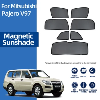Для Mitsubishi Pajero Montero 2006-2021 SHOGUN Магнитный Автомобильный Солнцезащитный Козырек Передняя Рамка Лобового Стекла Шторка Солнцезащитный Козырек Заднего Стекла