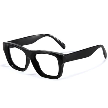 Высококачественная толстая оправа TR90 с широкими штанинами, оправа для очков, Винтажные квадратные очки фирменного дизайна