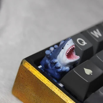 Прекрасный Колпачок для ключей Blue Shark R4 ESC с переключателем горизонтальной оси, Аксессуары для игровой механической клавиатуры, Мужской Подарочный Колпачок для ключей