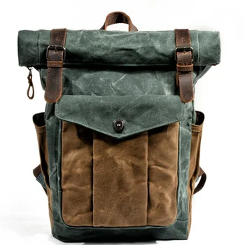 Холщовый рюкзак для мужчин для отдыха на открытом воздухе, простая и практичная сумка для альпинизма большой емкости, рюкзак для мужчин, дорожная сумка