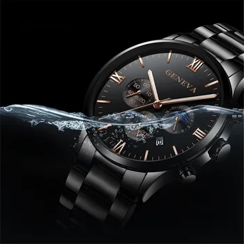 Мужские деловые часы, роскошные кварцевые наручные часы, часы со стальным ремешком, спортивные военные часы, подарок для Relogio Masculino, дешевые распродажи