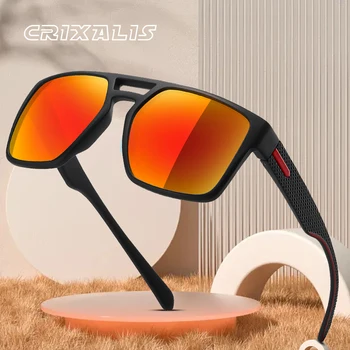 CRIXALIS Новые Поляризованные Солнцезащитные очки Для мужчин 2023, Солнцезащитные Очки для Рыбалки, Мужские Солнцезащитные очки с защитой от ультрафиолета, Модные спортивные очки UV400