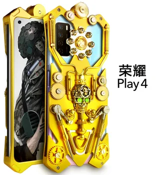 Новая металлическая стальная броня для оборудования Huawei Honor Play 4 Play4 Gear, чехол с черепом ручной работы