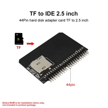 Карта адаптера Micro SD на 2,5 дюйма 44pin IDE TF-карта для IDE для ноутбука