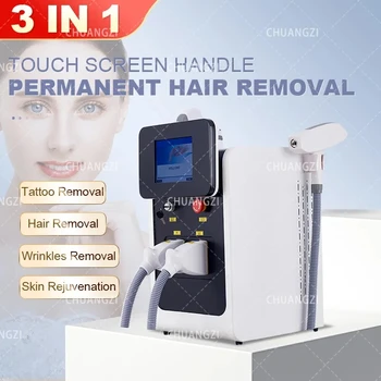 2023 Самый продаваемый 3 в 1 Многофункциональный аппарат для удаления волос с пикосекундным электронным излучением Ipl RF Для удаления волос/цвета/татуировки