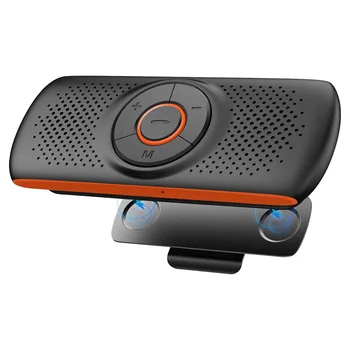 Автомобильный Bluetooth-динамик Bluetooth в автомобиле для громкой связи, беспроводной автомобильный музыкальный плеер с зажимом для козырька