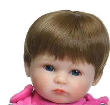 NPK 45 см Reborn Baby Doll Парик для Волос Горячая Продажа DIY Аксессуары для Кукол Парик Для Волос Для 18 