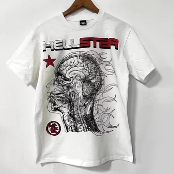 Новая футболка Hellstar 1996 Human Development Для мужчин И женщин, высококачественные футболки, футболка y2k