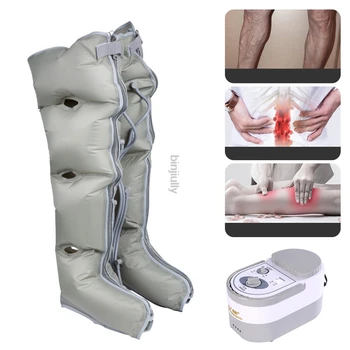 Пневматический разминающий ногу Электрический Массажер с воздушной волной, Физиотерапия при отеках ног, варикозном расширении вен