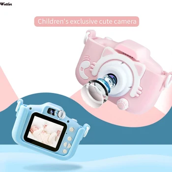 Детская Камера, Игрушка, Рождественский подарок, Милая цифровая мини-камера с экраном, Детские игрушки для маленьких девочек и мальчиков, Развивающие Игрушки на открытом воздухе