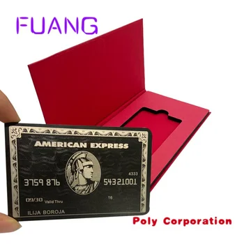 Новая RFID Металлическая карта, Бесконтактная карта, визитная карточка NFC, металлическая с подарочной коробкой