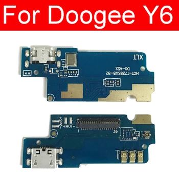 Плата с разъемом для зарядки через USB Для зарядного устройства Doogee Y6, USB-штекер, док-станция, запасные части для гибкого кабеля