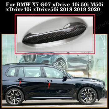Автомобильный Стайлинг Из Настоящего Углеродного Волокна, Наружная Дверная Ручка, Защитная Накладка Для BMW X7 G07 xDrive 40i 50i xDrive50i 2018 2019 2020