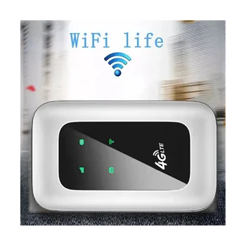 Портативный 4G MiFi 4G WiFi Маршрутизатор 150 Мбит/с WiFi Модем Автомобильный мобильный Wi-Fi Беспроводная точка доступа Беспроводной MiFi 2100 мАч