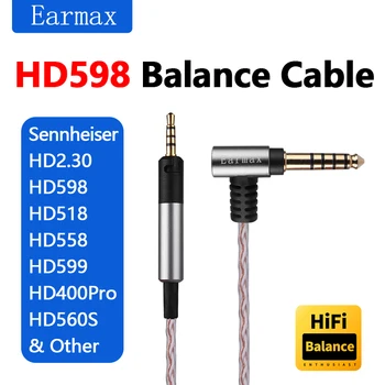 Для Pioneer Sennheiser HD598 HD560s HD598SE HD2.30 HDJ-X5 HDJ-X7 M50X Наушники Сменные 4,4 мм 2,5 мм Сбалансированный кабель для обновления