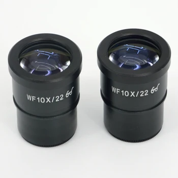 ФИЗСКОП 2 шт./лот WF10X/22 Super Widefield 10X Окуляр микроскопа Шириной 22 мм С поперечной сеткой 30 мм