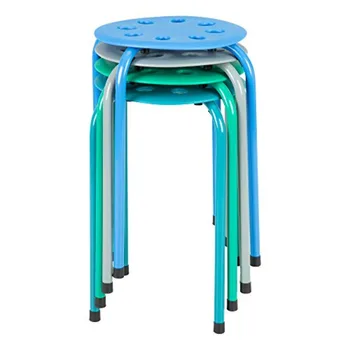 Коммерческая мебель Norwood Ассорти из современных табуреток для укладки, Штабелируемые табуретки/стулья для детей и взрослых (упаковка из 4 штук)