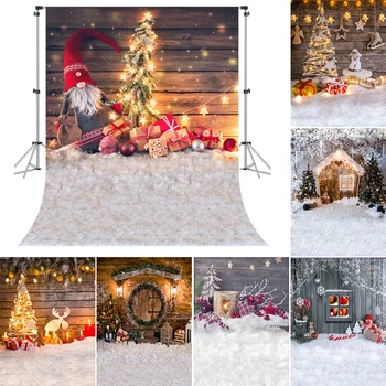 Рождественский фон для фотосъемки, Тема Снежинки для новорожденных Детей, Детская Портретная фотосессия, Фоны для фотостудий, Реквизит