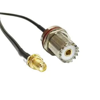 Новая гнездовая гайка UHF SO239, переключатель SMA, разъем для подключения кабеля RG174, оптовая продажа, 20 см/50 см/100 см