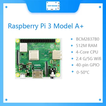 Новый Raspberry Pi 3 Model A + Плюс 4-ядерный процессор BMC2837B0 512M RAM Pi 3A + с Wi-Fi и Bluetooth