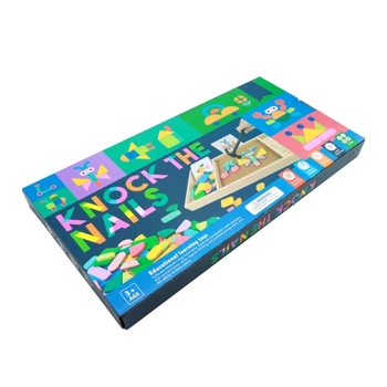 Геометрическая Развивающая головоломка, Развивающая игрушка для распознавания формы и цвета, подарок 