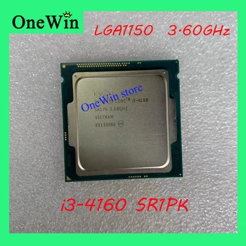 Оригинальный процессор Intel Core i3-4160 CPU LGA1150 3M 3,60GHz SR1PK 22nm Всего 2 ядра 4 потока 54 Вт