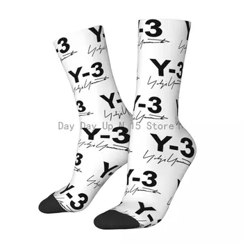 Новые Мужские Носки Harajuku Y-3 Yohji Yamamoto, Женские носки для скейтборда, Весна-лето, Осень-Зима