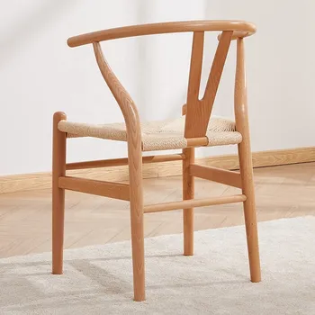 Мебель для ресторана, гостиная, кафе, обеденный стул, поперечный рычаг, Y-образный стул из массива дерева