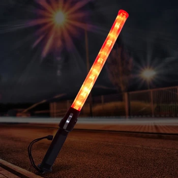Пластиковая дорожная палочка Мощный светодиодный фонарик с 3 режимами настройки строба