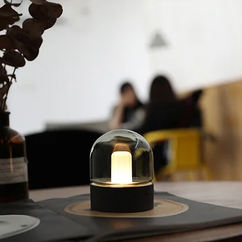 Ностальгический ночник, Светодиодная Маленькая настольная лампа, USB-Зарядка, Настольная Офисная Лампа, лампа в форме лампочки в стиле Ретро
