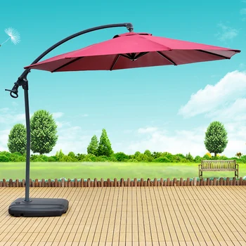 3-метровый алюминиевый шест для зонтика от солнца, римский зонт, ручной зонт-банан