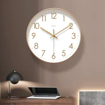 Стильные Минималистичные Настенные Часы для Гостиной Современные Роскошные Настенные Часы Креативный Пластиковый Декор Horloge Murale Room Decorarion WZ50WC