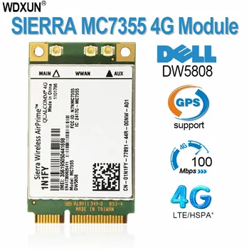Sierra Беспроводной Airprime MC7355 Mini PCIe LTE/HSPA + GPS 100 Мбит/с DW5808 1N1FY 4G модуль 1xRTT EVDO Rev для Dell 1900/2100/850/70