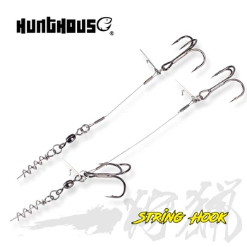Hunthouse мягкая приманка с одинарным двойным крючком, оснастка 9 см и 12 см для рыболовных снастей big shad, рыболовный инструмент pescar origin hook