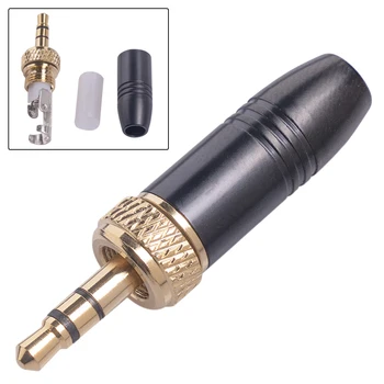 3,5 мм Штекер Стерео Mini Jack для наушников, Аудио Разъем для пайки, Запасные части для беспроводного микрофонного кабеля Sennheiser