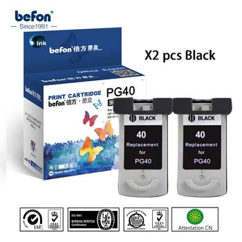 befon X2 Совместимый картридж 40 Замена для Canon PG40 PG 40 Черный Картридж для PIXMA IP1180 1980 2580 2680 MP145 198 228