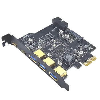 Высокоскоростной USB 3.2 Gen2 Type C PCIe Card Концентратор для платы адаптера PCI-PCI